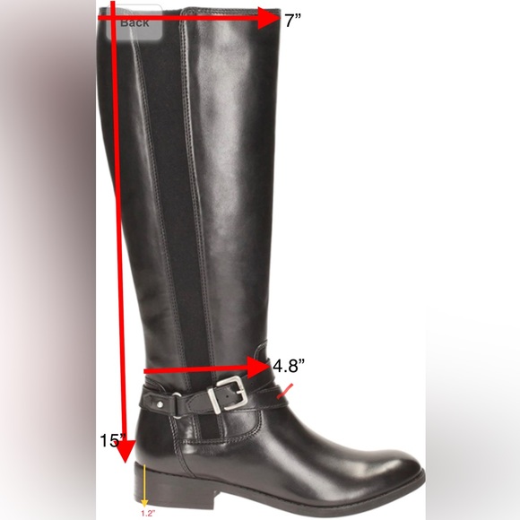 CLARKS PITA VIENNA TALL LEATHER RIDING BOOTS - Picture 16 of 16